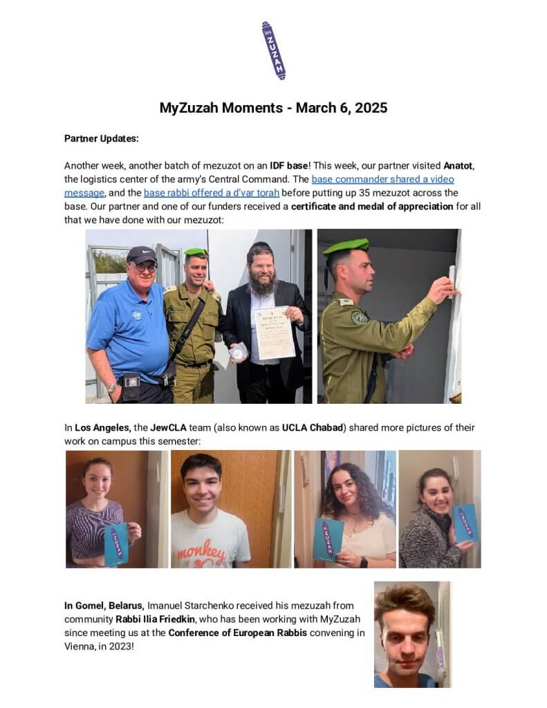 thumbnail of MyZuzah Moments – March 6, 2025